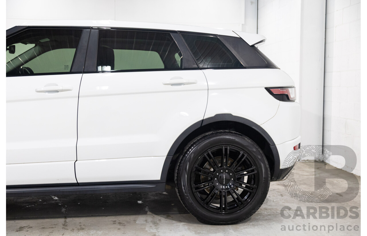 09/2016 Range Rover Evoque Td4 180 HSE DYNAMIC AWD LV MY17 5D Wagon Fuji White Diesel Turbo 2.0L