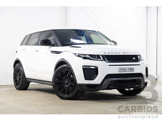 09/2016 Range Rover Evoque Td4 180 HSE DYNAMIC AWD LV MY17 5D Wagon Fuji White Diesel Turbo 2.0L