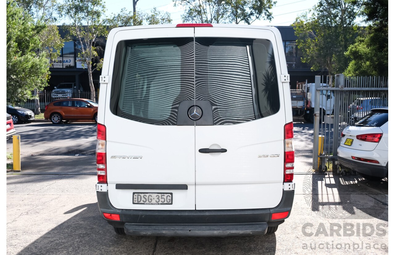 5/2017 Mercedes-Benz Sprinter 316CDI MWB NCV3 Single Cab 2d Van Arctic White Diesel Turbo 2.1L