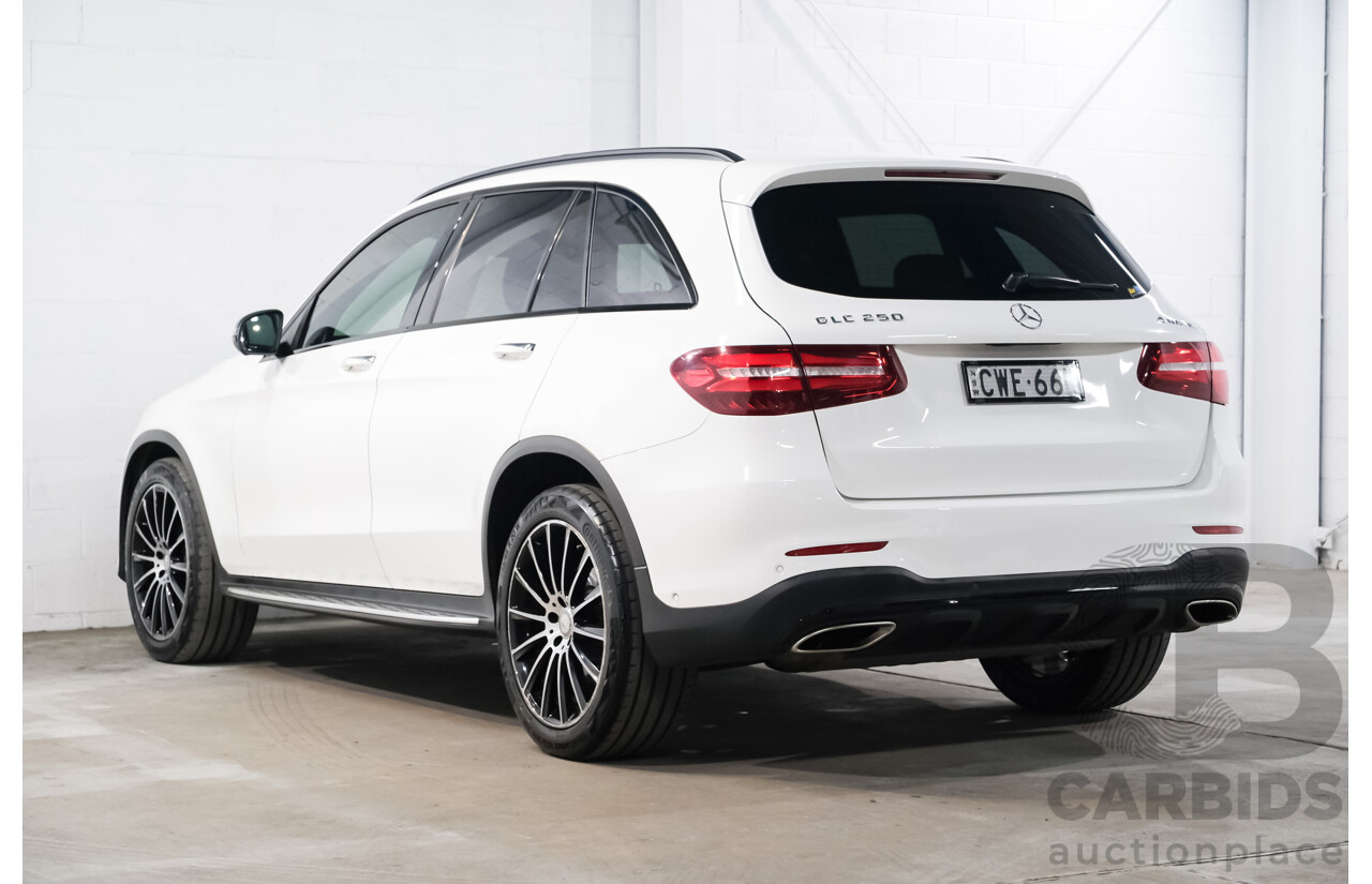 05/2016 Mercedes-Benz GLC 250 AMG Line (AWD) 253 4d Wagon Polar White Turbo 2.0L