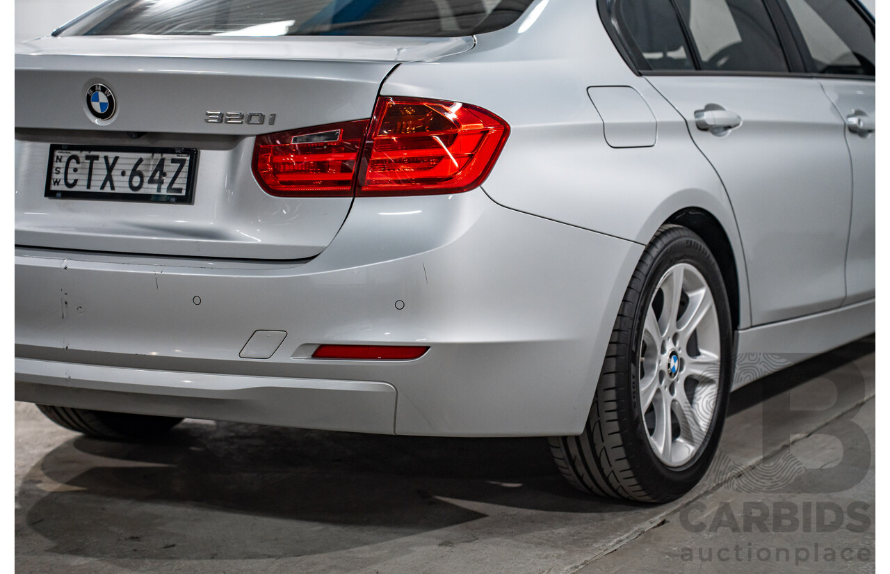 7/2014 BMW 320i F30 MY14 Upgrade 4d Sedan Glacier Silver Metallic Turbo 2.0L
