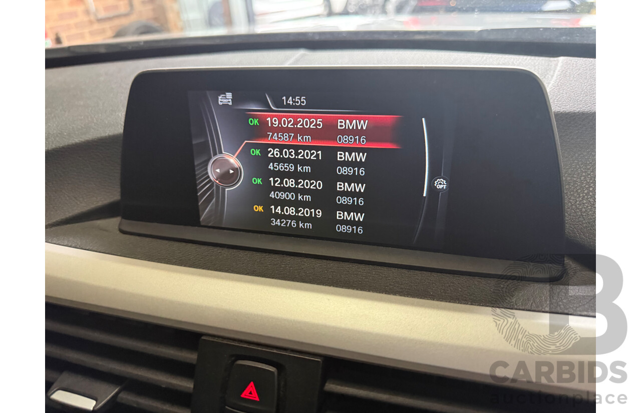 7/2014 BMW 320i F30 MY14 Upgrade 4d Sedan Glacier Silver Metallic Turbo 2.0L