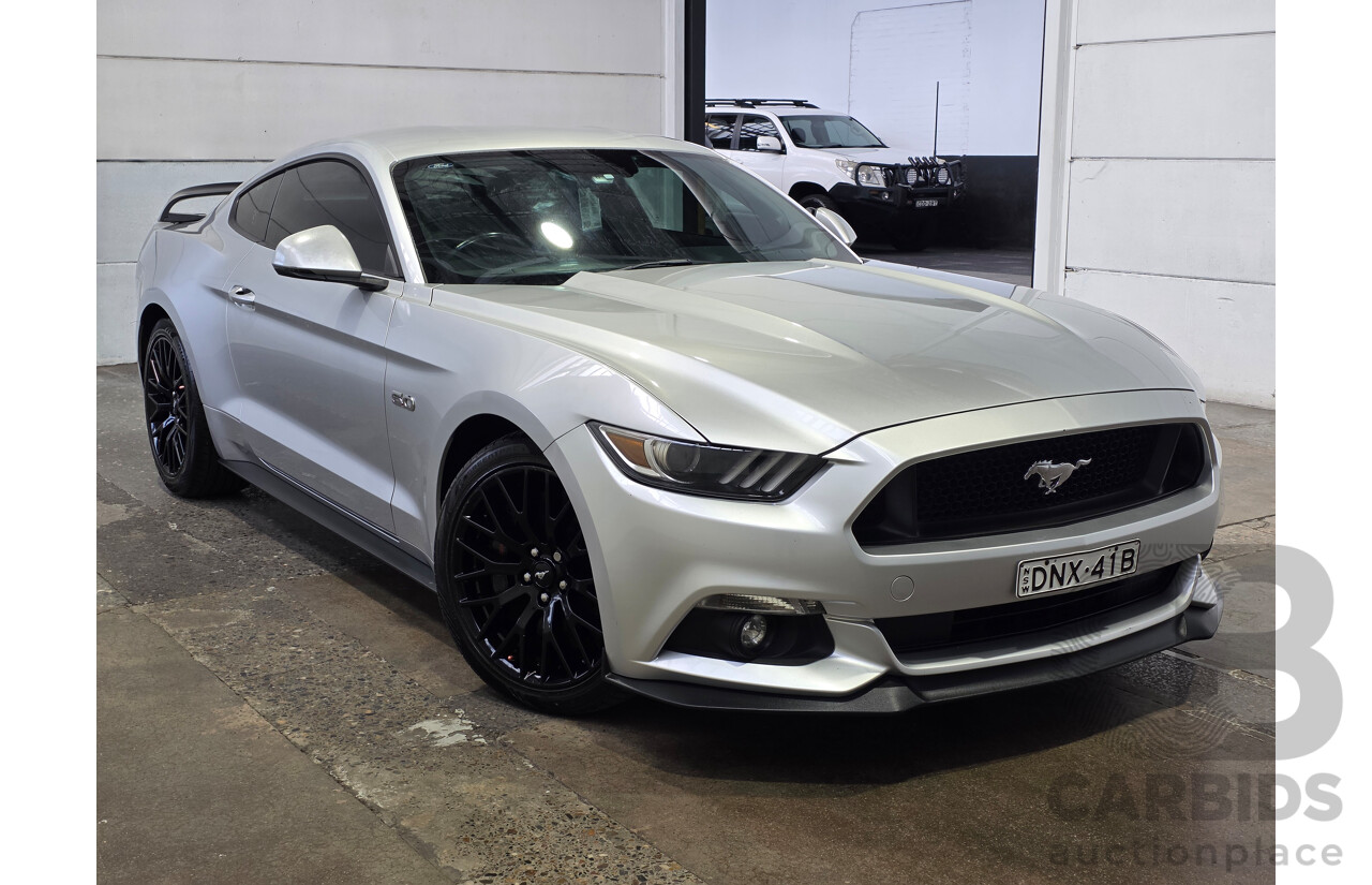 4/2017 Ford Mustang Fastback GT 5.0 FM MY17 2d Coupe Ingot Silver Metallic V8 5.0L