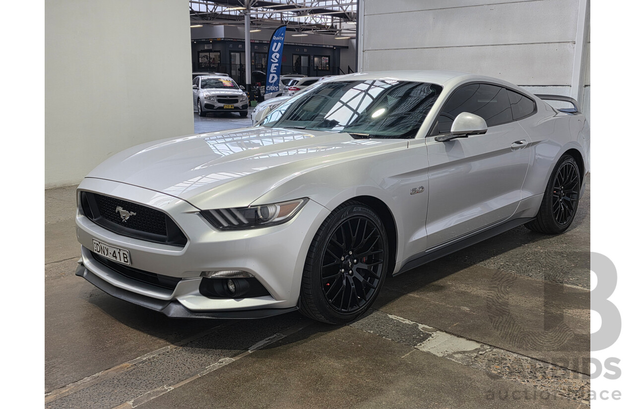 4/2017 Ford Mustang Fastback GT 5.0 FM MY17 2d Coupe Ingot Silver Metallic V8 5.0L