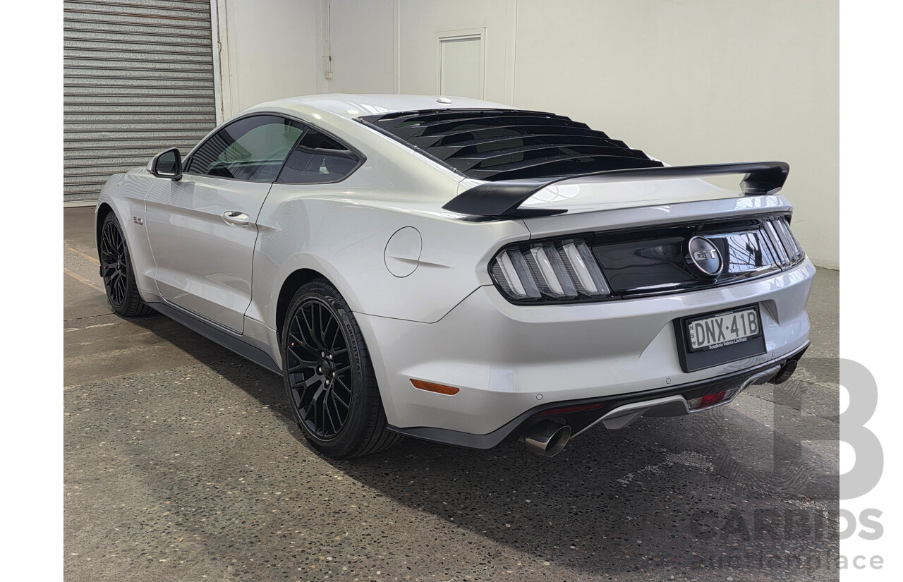 4/2017 Ford Mustang Fastback GT 5.0 FM MY17 2d Coupe Ingot Silver Metallic V8 5.0L