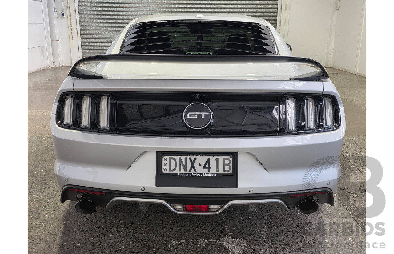 4/2017 Ford Mustang Fastback GT 5.0 FM MY17 2d Coupe Ingot Silver Metallic V8 5.0L