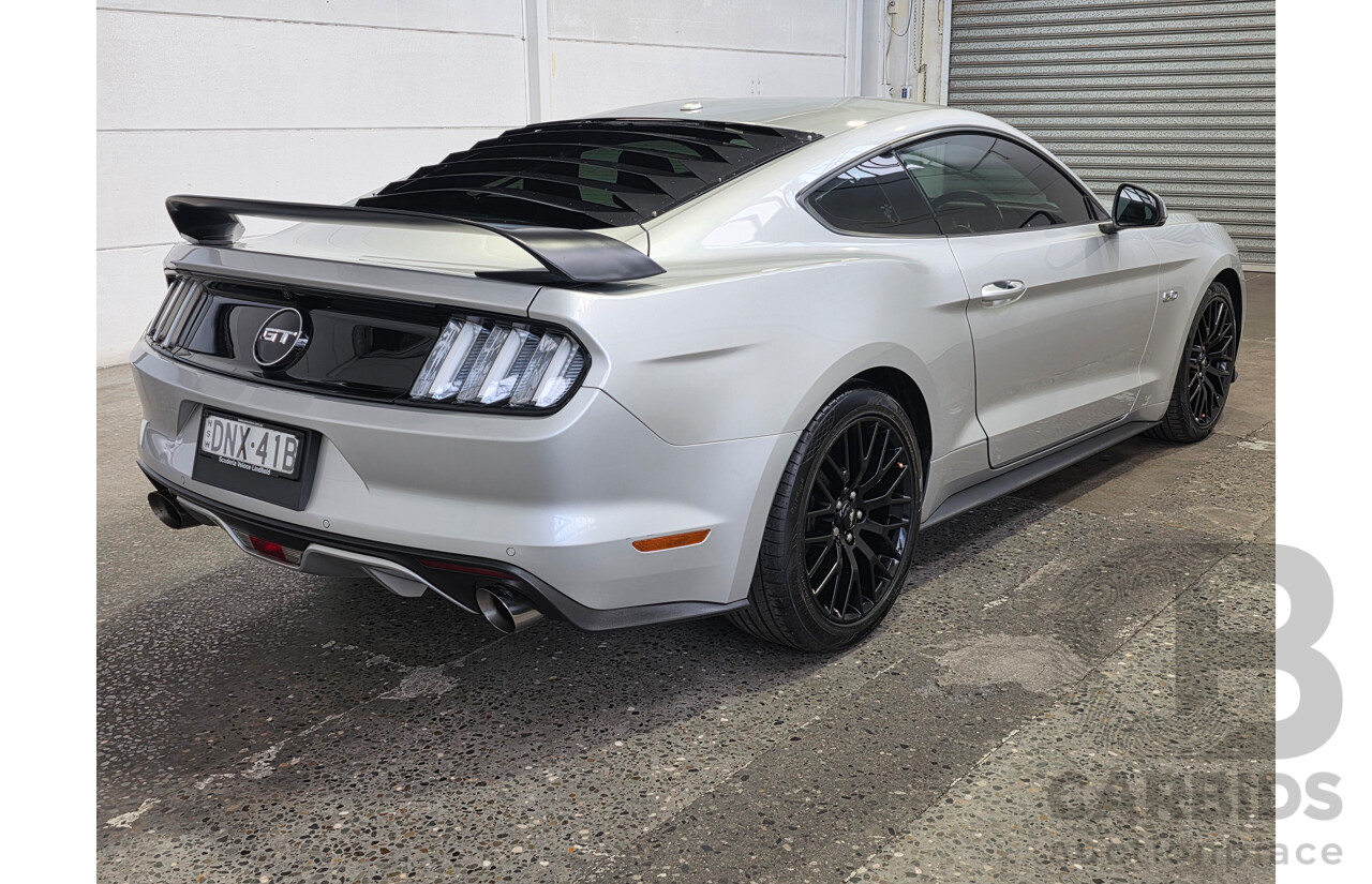 4/2017 Ford Mustang Fastback GT 5.0 FM MY17 2d Coupe Ingot Silver Metallic V8 5.0L