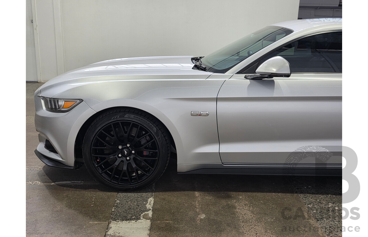 4/2017 Ford Mustang Fastback GT 5.0 FM MY17 2d Coupe Ingot Silver Metallic V8 5.0L