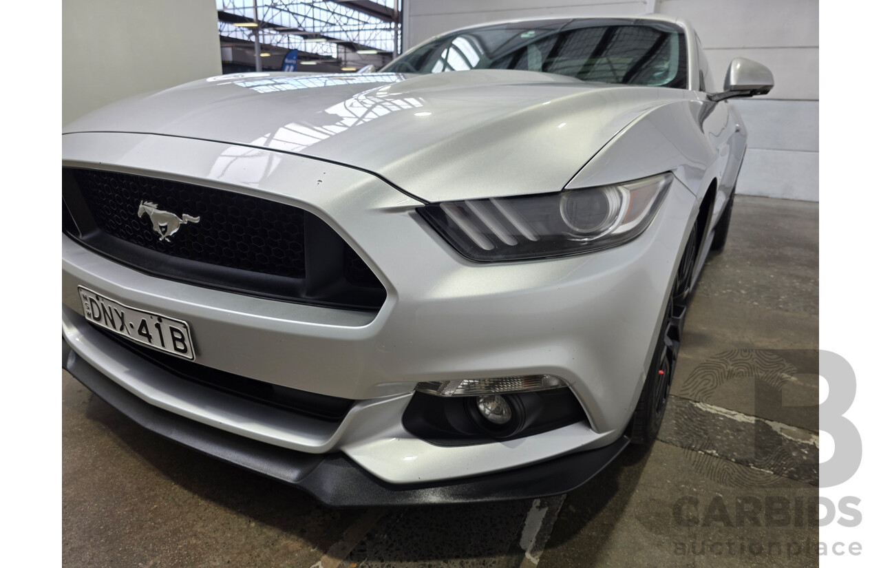 4/2017 Ford Mustang Fastback GT 5.0 FM MY17 2d Coupe Ingot Silver Metallic V8 5.0L