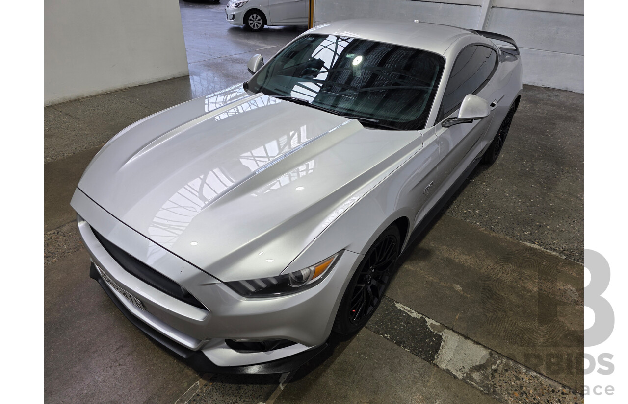 4/2017 Ford Mustang Fastback GT 5.0 FM MY17 2d Coupe Ingot Silver Metallic V8 5.0L