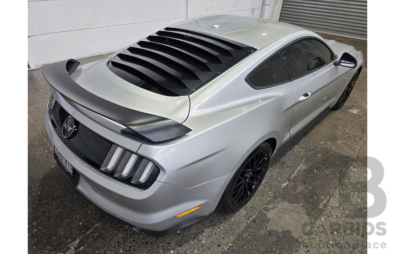 4/2017 Ford Mustang Fastback GT 5.0 FM MY17 2d Coupe Ingot Silver Metallic V8 5.0L