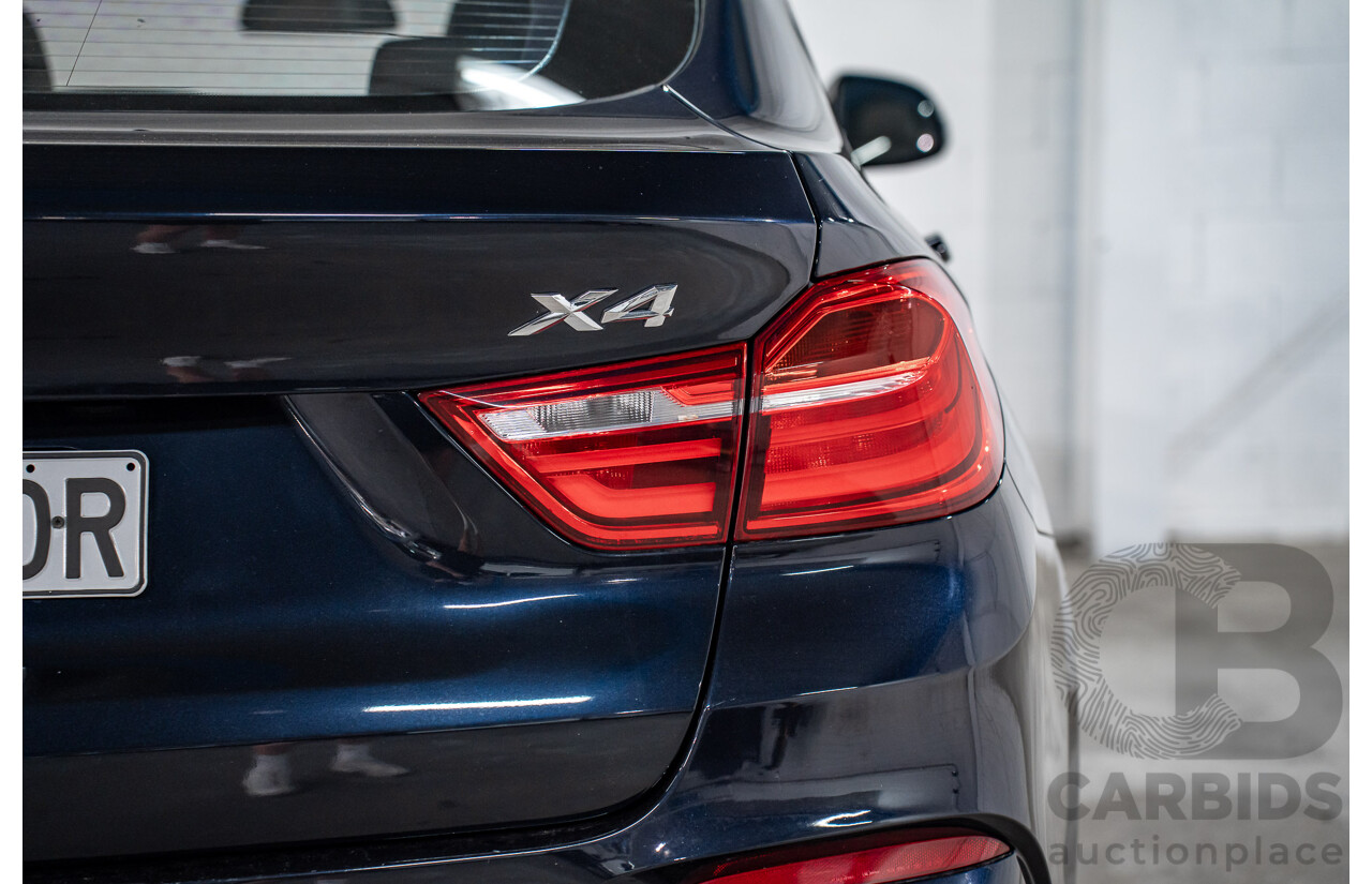 8/2015 Bmw X4 Xdrive 35i M Sport F26 MY15 5d Coupe Carbon Black Metallic Turbo 3.0L