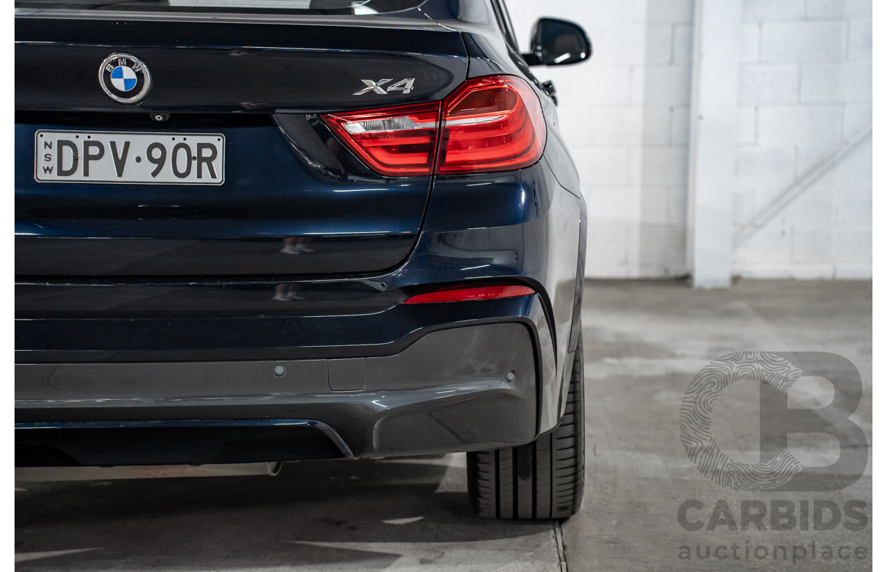 8/2015 Bmw X4 Xdrive 35i M Sport F26 MY15 5d Coupe Carbon Black Metallic Turbo 3.0L