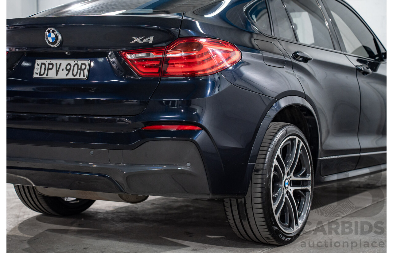 8/2015 Bmw X4 Xdrive 35i M Sport F26 MY15 5d Coupe Carbon Black Metallic Turbo 3.0L