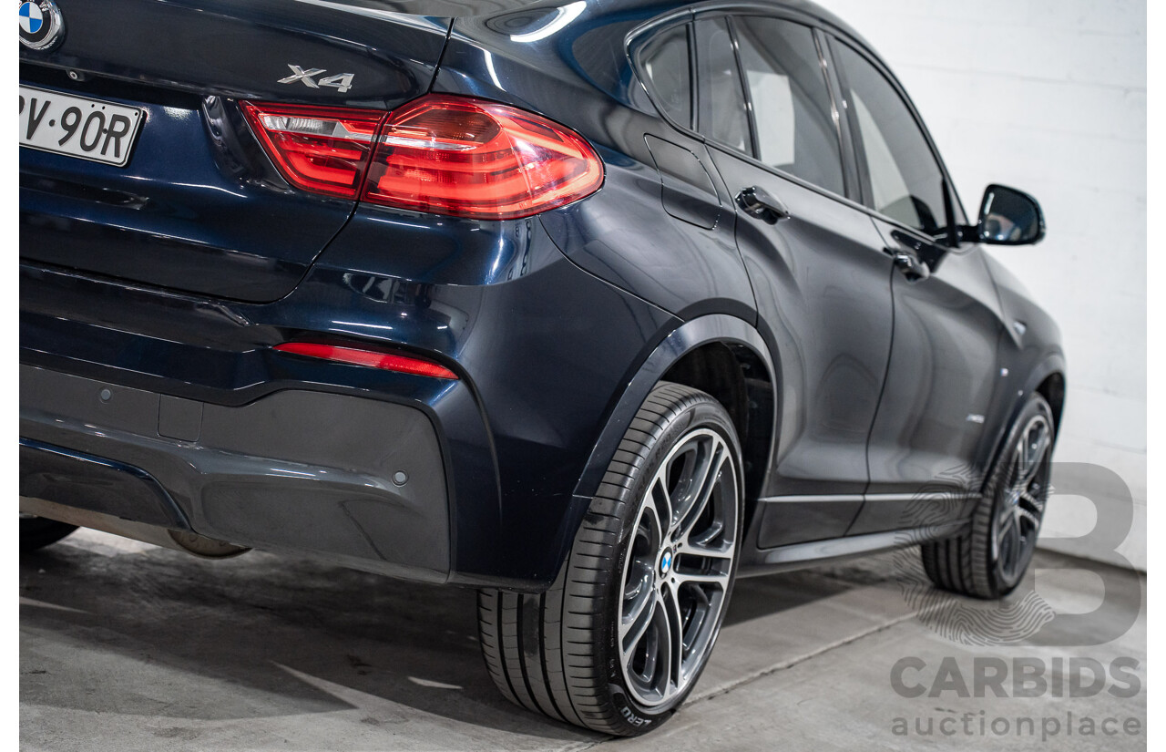 8/2015 Bmw X4 Xdrive 35i M Sport F26 MY15 5d Coupe Carbon Black Metallic Turbo 3.0L