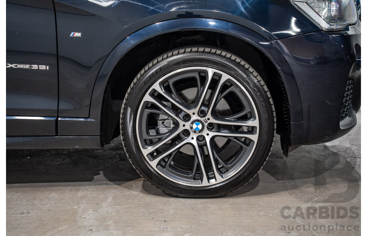 8/2015 Bmw X4 Xdrive 35i M Sport F26 MY15 5d Coupe Carbon Black Metallic Turbo 3.0L