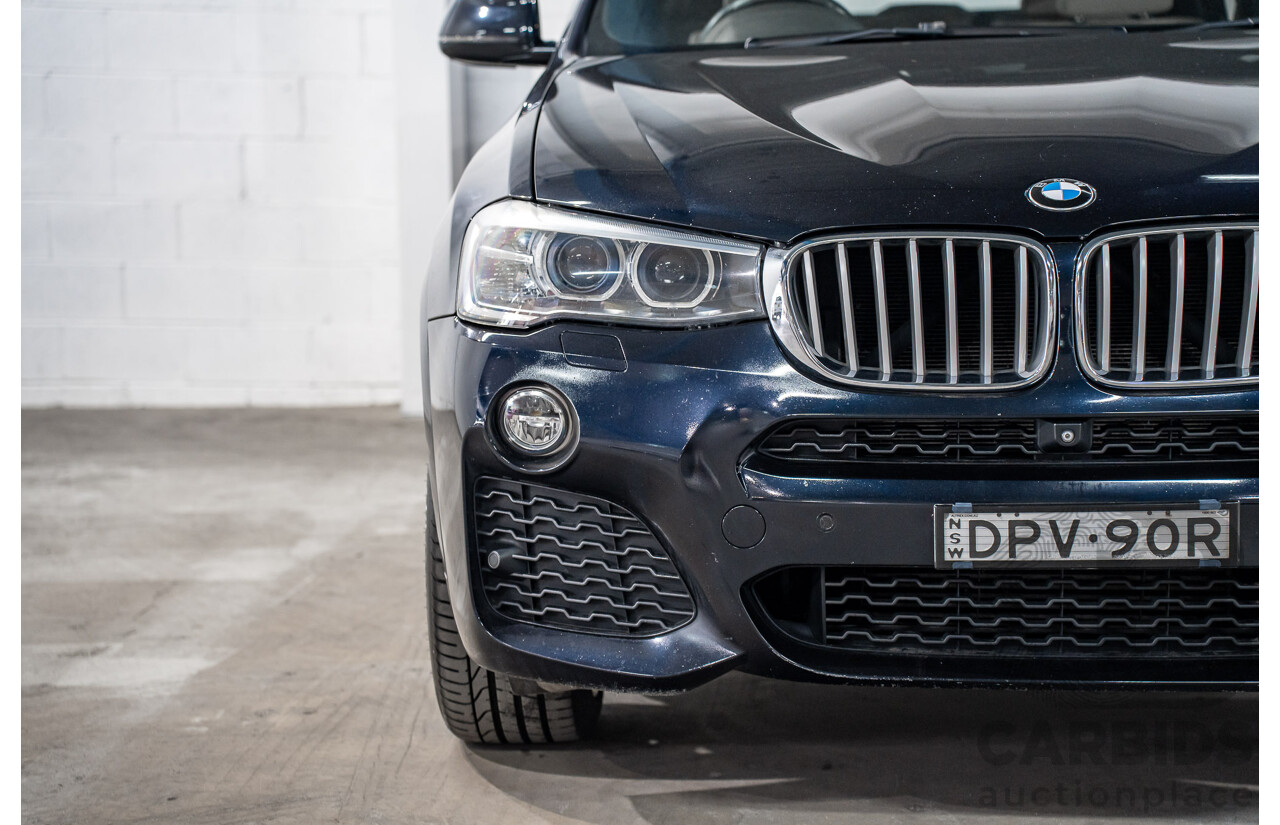 8/2015 Bmw X4 Xdrive 35i M Sport F26 MY15 5d Coupe Carbon Black Metallic Turbo 3.0L