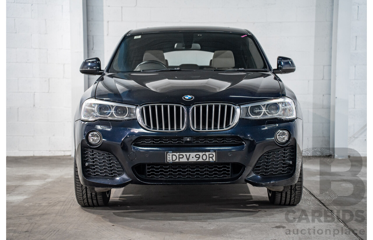 8/2015 Bmw X4 Xdrive 35i M Sport F26 MY15 5d Coupe Carbon Black Metallic Turbo 3.0L