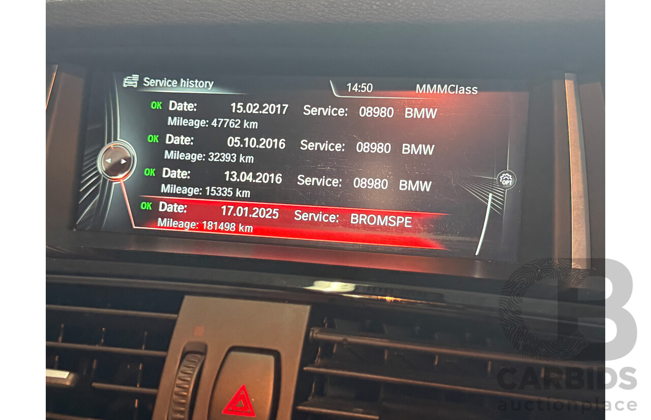 8/2015 Bmw X4 Xdrive 35i M Sport F26 MY15 5d Coupe Carbon Black Metallic Turbo 3.0L