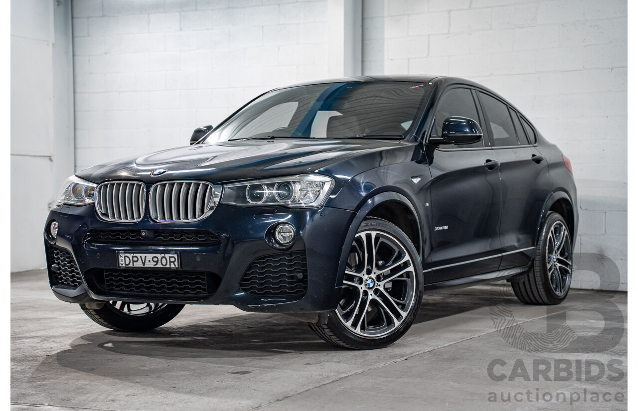 8/2015 Bmw X4 Xdrive 35i M Sport F26 MY15 5d Coupe Carbon Black Metallic Turbo 3.0L