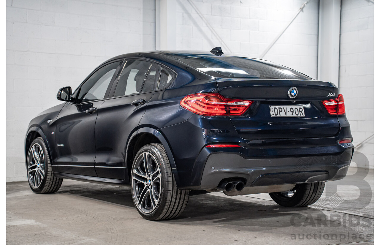 8/2015 Bmw X4 Xdrive 35i M Sport F26 MY15 5d Coupe Carbon Black Metallic Turbo 3.0L
