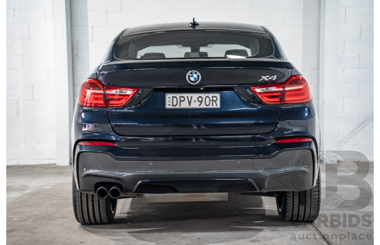 8/2015 Bmw X4 Xdrive 35i M Sport F26 MY15 5d Coupe Carbon Black Metallic Turbo 3.0L