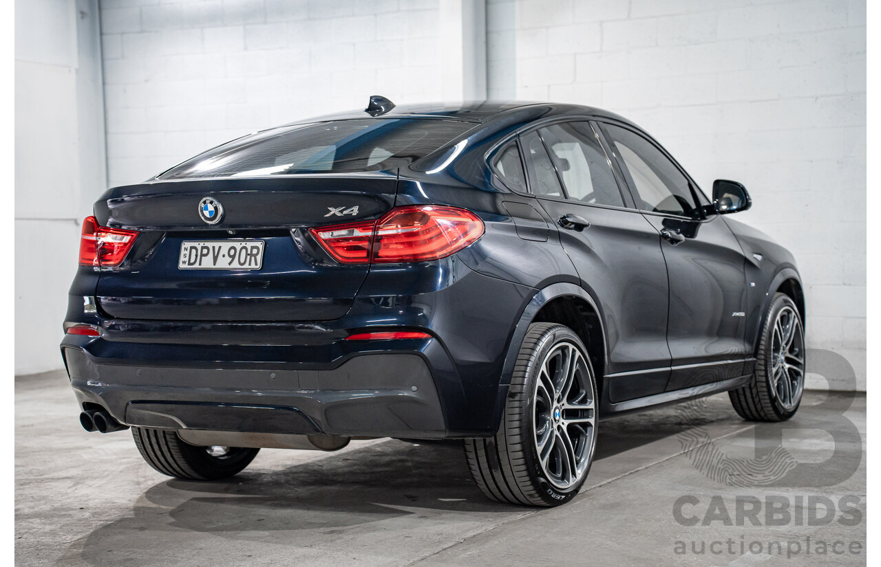 8/2015 Bmw X4 Xdrive 35i M Sport F26 MY15 5d Coupe Carbon Black Metallic Turbo 3.0L
