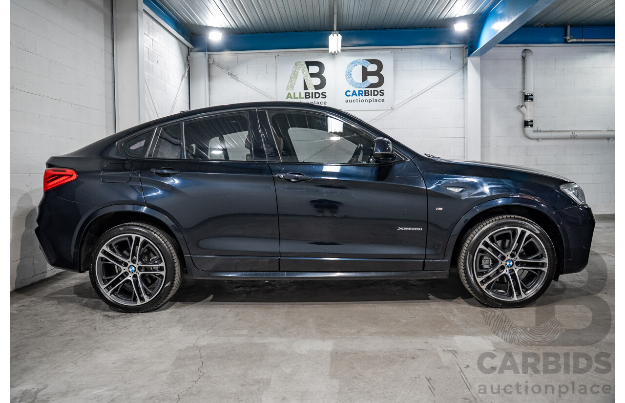 8/2015 Bmw X4 Xdrive 35i M Sport F26 MY15 5d Coupe Carbon Black Metallic Turbo 3.0L
