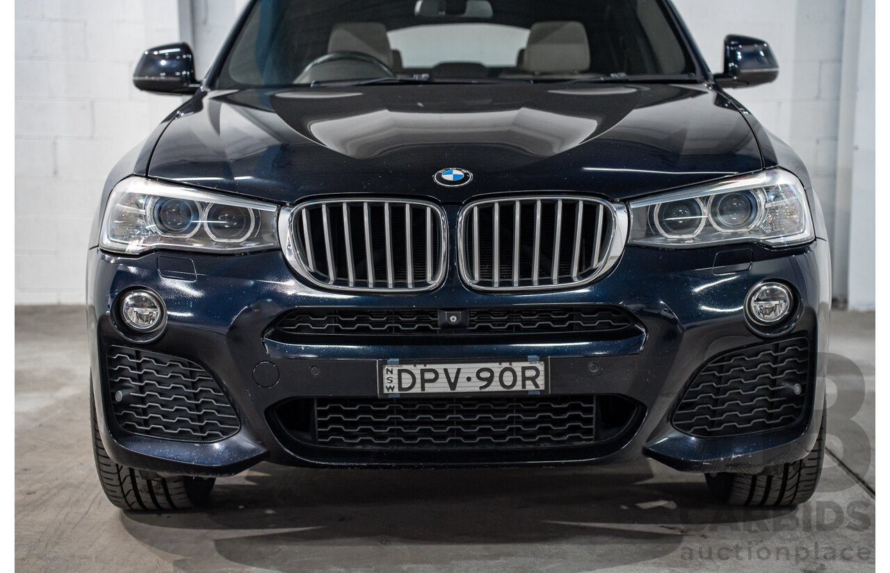 8/2015 Bmw X4 Xdrive 35i M Sport F26 MY15 5d Coupe Carbon Black Metallic Turbo 3.0L