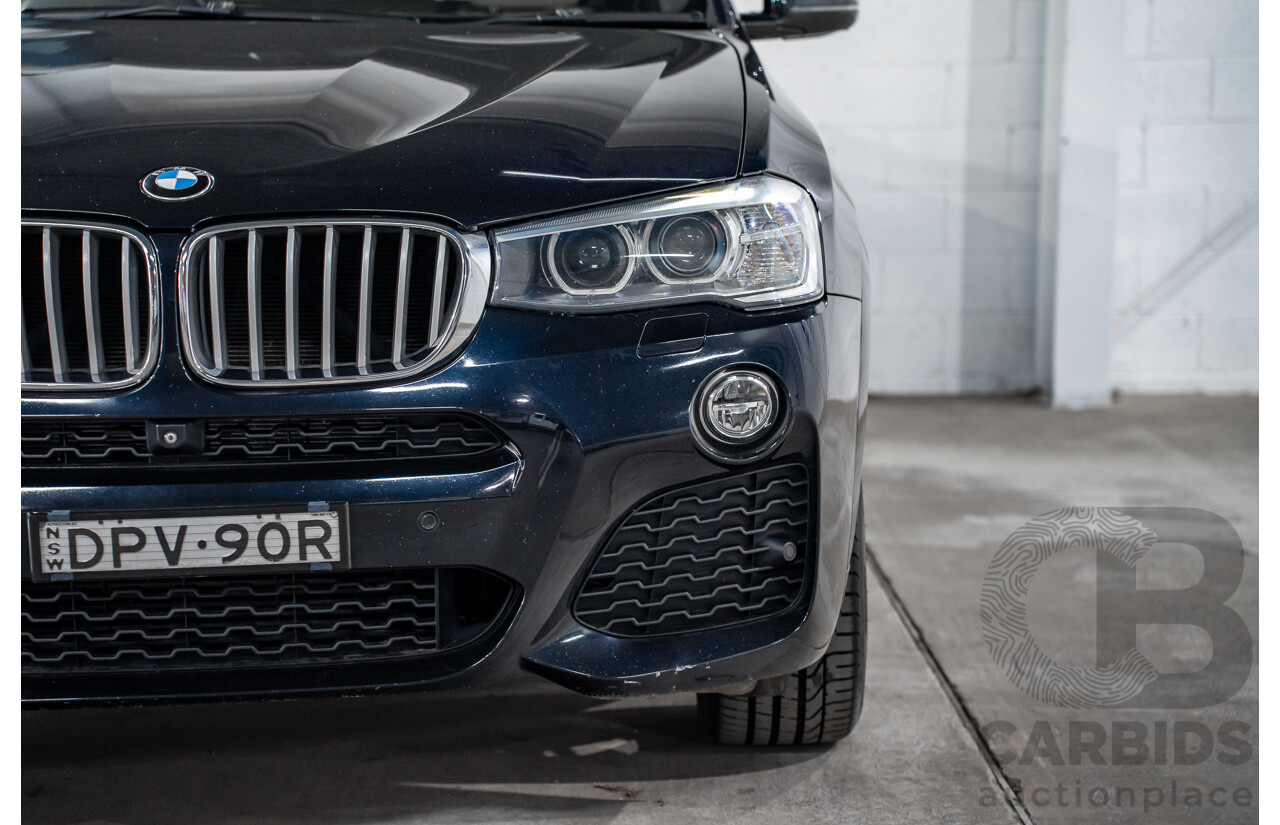 8/2015 Bmw X4 Xdrive 35i M Sport F26 MY15 5d Coupe Carbon Black Metallic Turbo 3.0L
