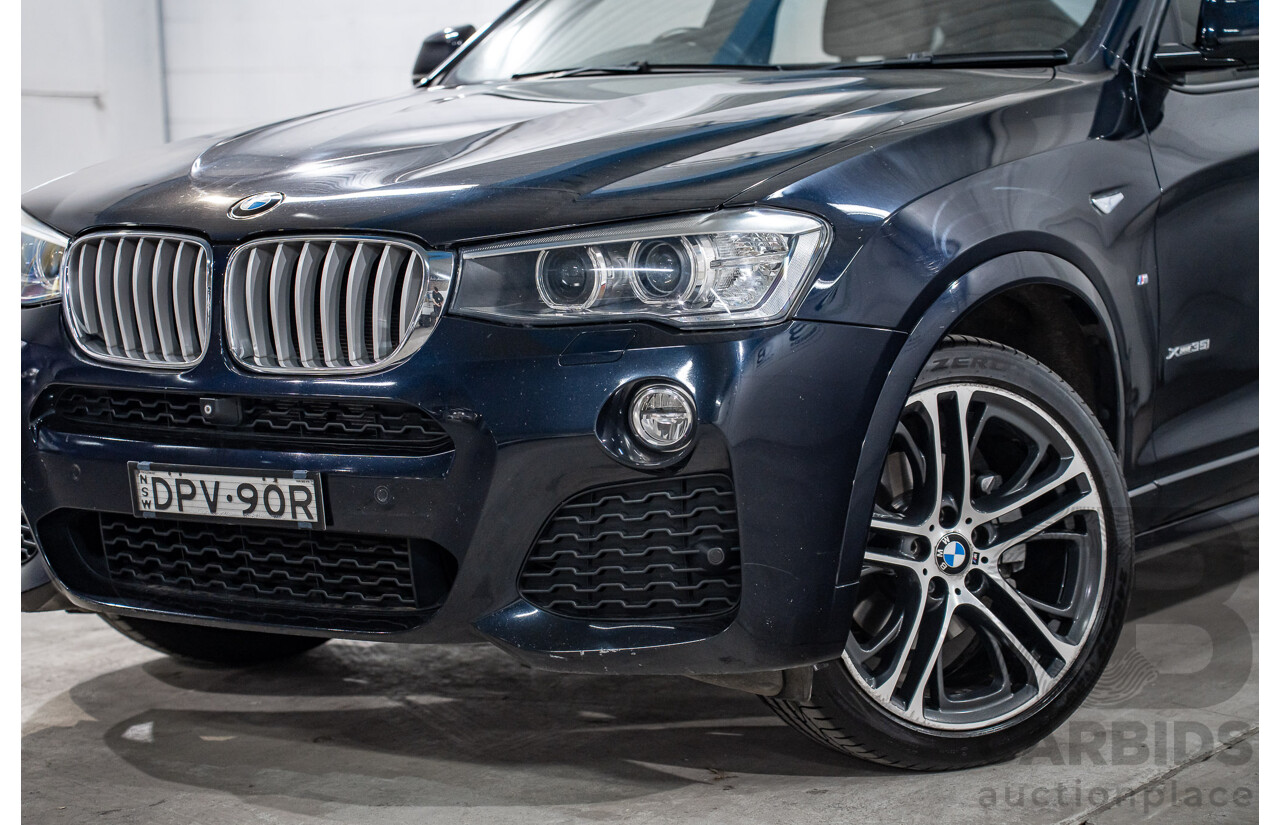 8/2015 Bmw X4 Xdrive 35i M Sport F26 MY15 5d Coupe Carbon Black Metallic Turbo 3.0L