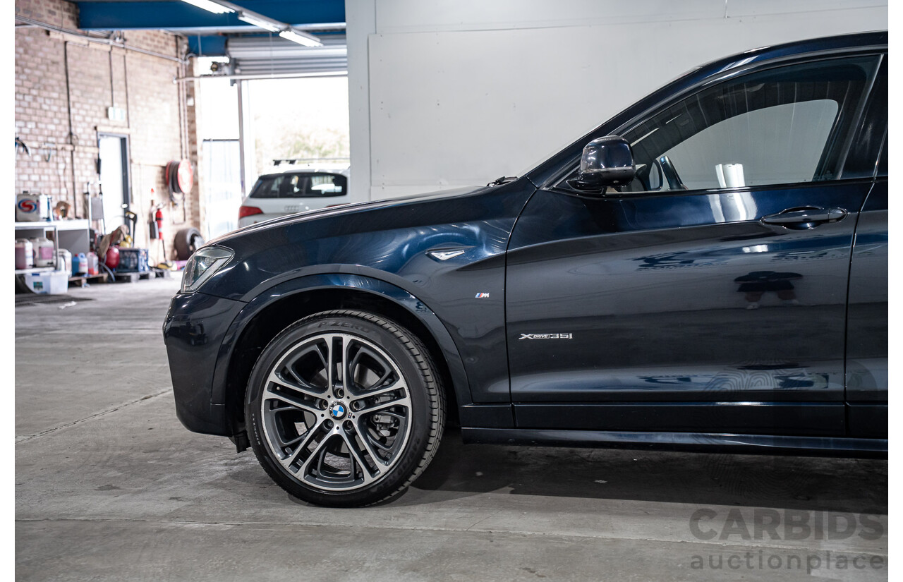 8/2015 Bmw X4 Xdrive 35i M Sport F26 MY15 5d Coupe Carbon Black Metallic Turbo 3.0L