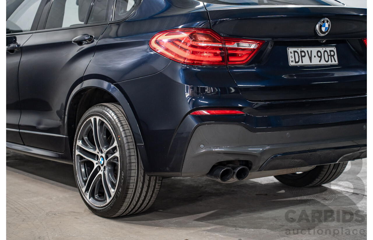 8/2015 Bmw X4 Xdrive 35i M Sport F26 MY15 5d Coupe Carbon Black Metallic Turbo 3.0L