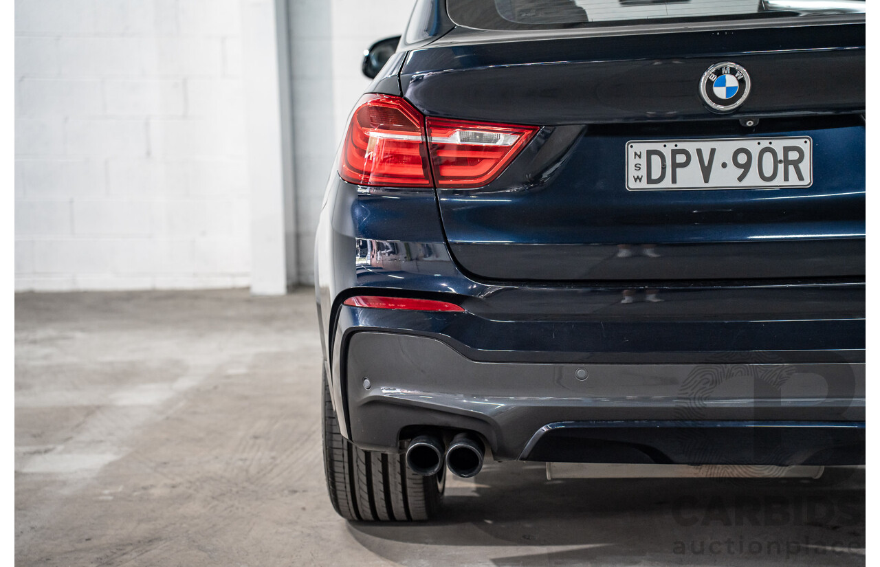 8/2015 Bmw X4 Xdrive 35i M Sport F26 MY15 5d Coupe Carbon Black Metallic Turbo 3.0L