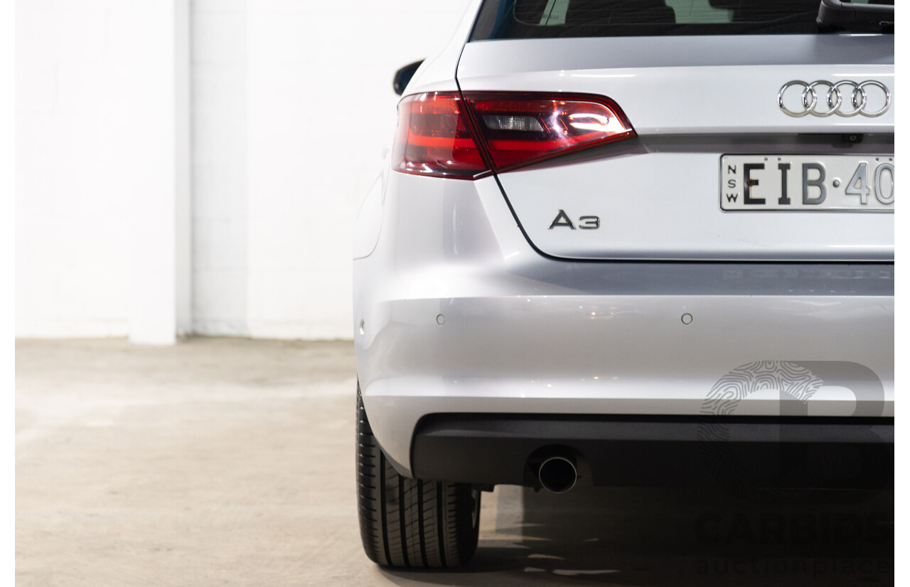 09/2015 Audi A3 SPORTBACK 1.6 TDI ATTRACTION FWD 8V MY16 5D Hatchback Ice Silver Metallic Turbo Diesel 1.6L