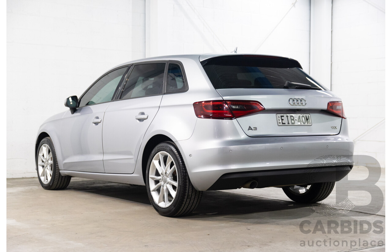 09/2015 Audi A3 SPORTBACK 1.6 TDI ATTRACTION FWD 8V MY16 5D Hatchback Ice Silver Metallic Turbo Diesel 1.6L