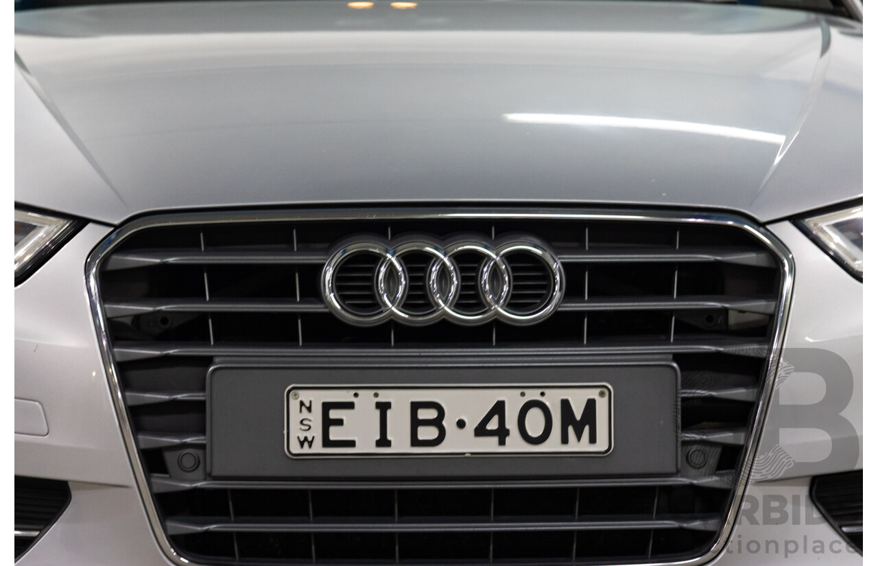 09/2015 Audi A3 SPORTBACK 1.6 TDI ATTRACTION FWD 8V MY16 5D Hatchback Ice Silver Metallic Turbo Diesel 1.6L