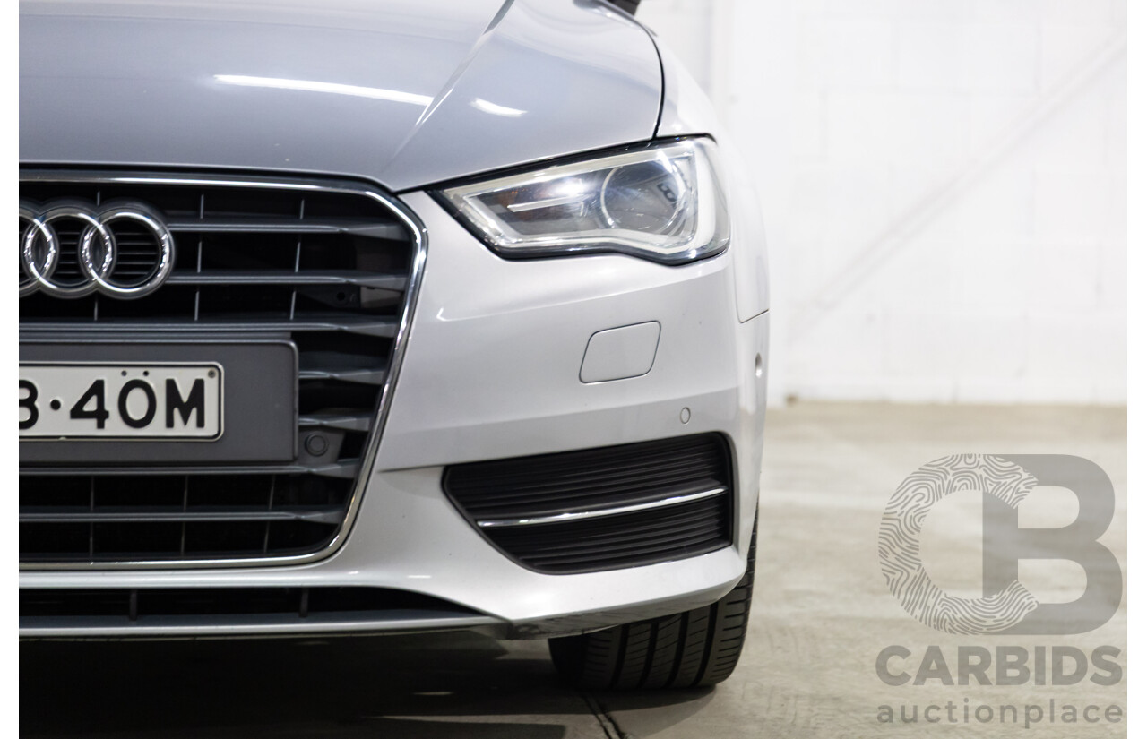09/2015 Audi A3 SPORTBACK 1.6 TDI ATTRACTION FWD 8V MY16 5D Hatchback Ice Silver Metallic Turbo Diesel 1.6L