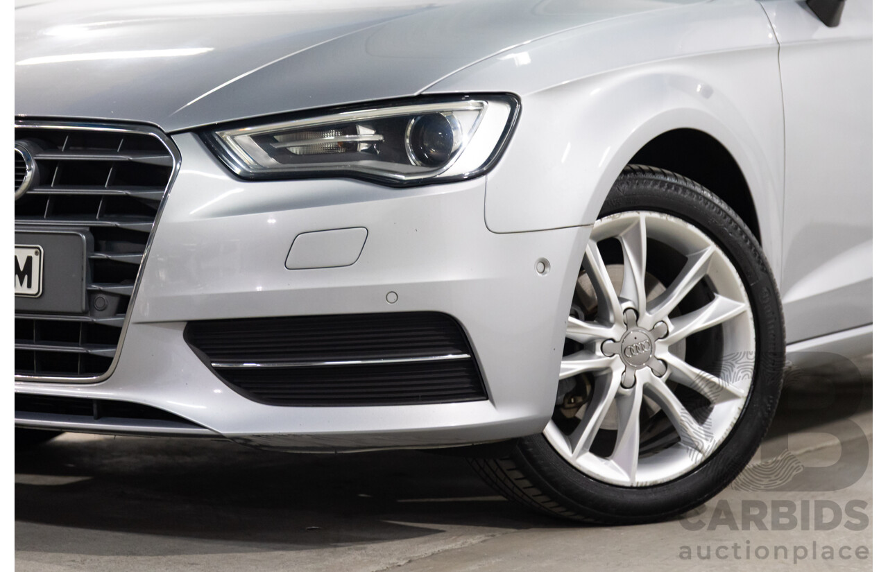 09/2015 Audi A3 SPORTBACK 1.6 TDI ATTRACTION FWD 8V MY16 5D Hatchback Ice Silver Metallic Turbo Diesel 1.6L