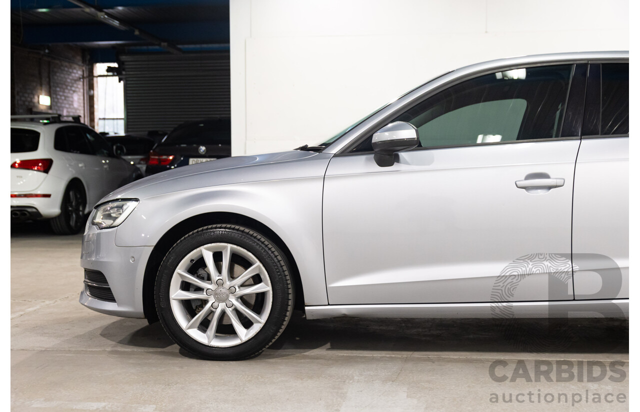 09/2015 Audi A3 SPORTBACK 1.6 TDI ATTRACTION FWD 8V MY16 5D Hatchback Ice Silver Metallic Turbo Diesel 1.6L