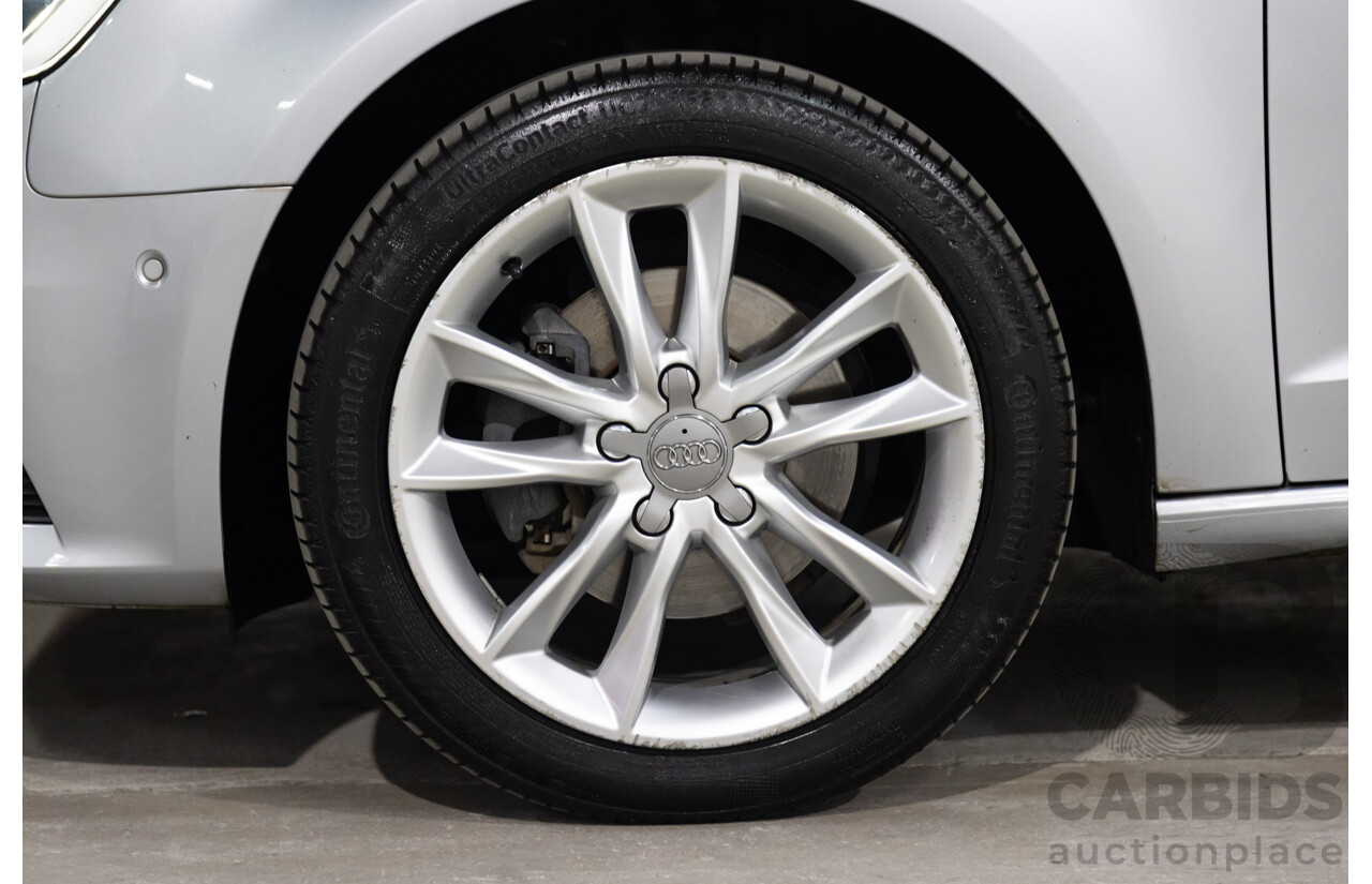 09/2015 Audi A3 SPORTBACK 1.6 TDI ATTRACTION FWD 8V MY16 5D Hatchback Ice Silver Metallic Turbo Diesel 1.6L