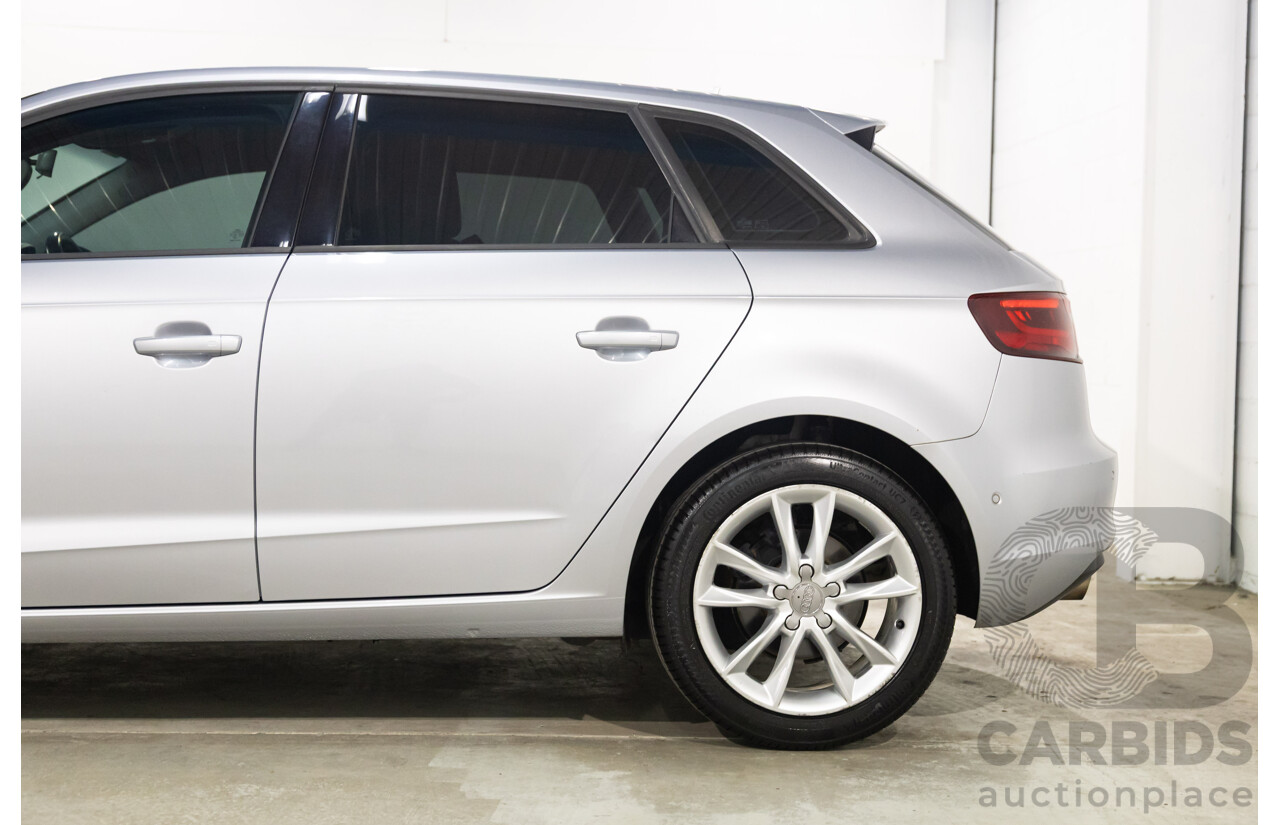 09/2015 Audi A3 SPORTBACK 1.6 TDI ATTRACTION FWD 8V MY16 5D Hatchback Ice Silver Metallic Turbo Diesel 1.6L