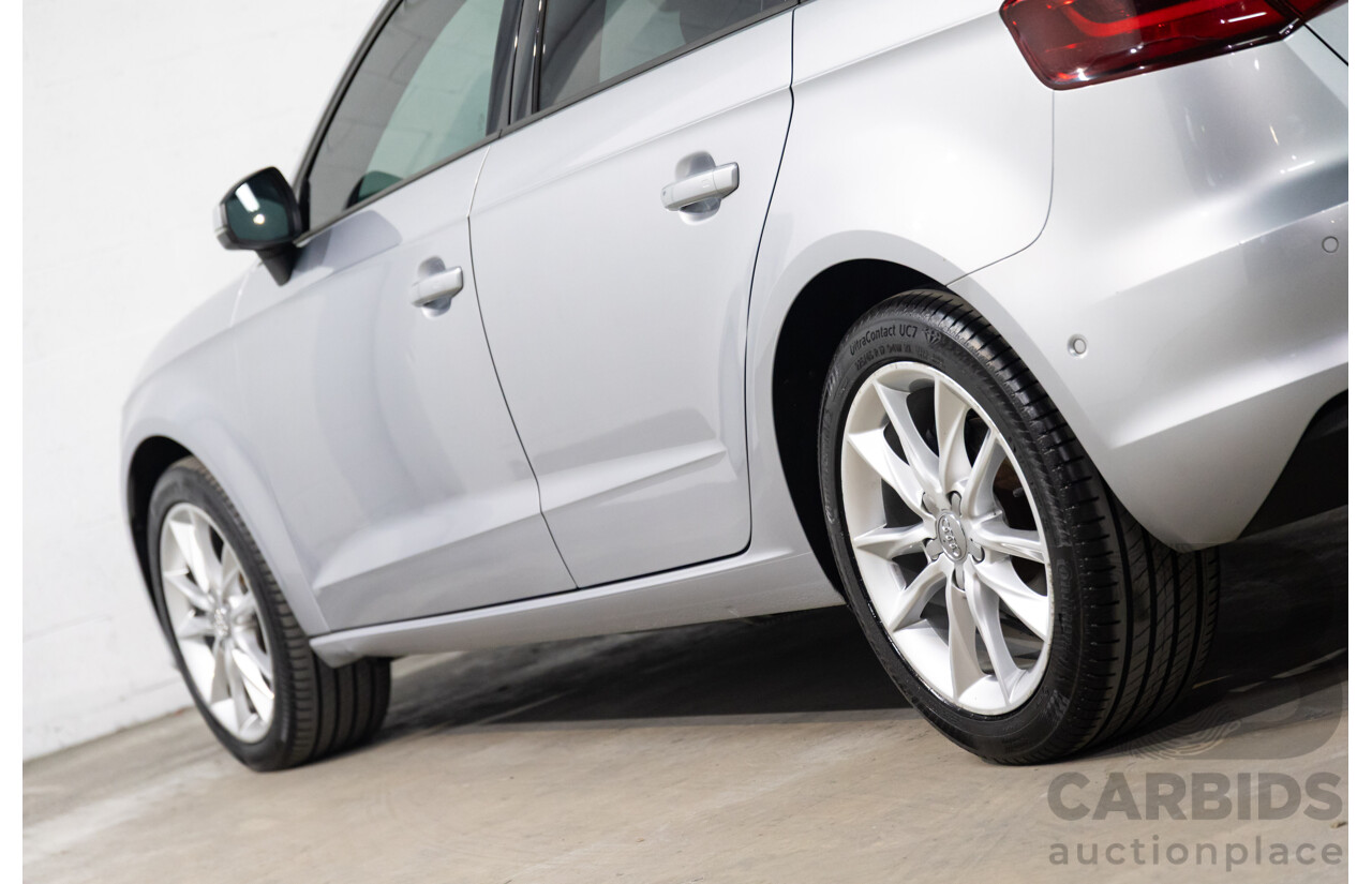09/2015 Audi A3 SPORTBACK 1.6 TDI ATTRACTION FWD 8V MY16 5D Hatchback Ice Silver Metallic Turbo Diesel 1.6L