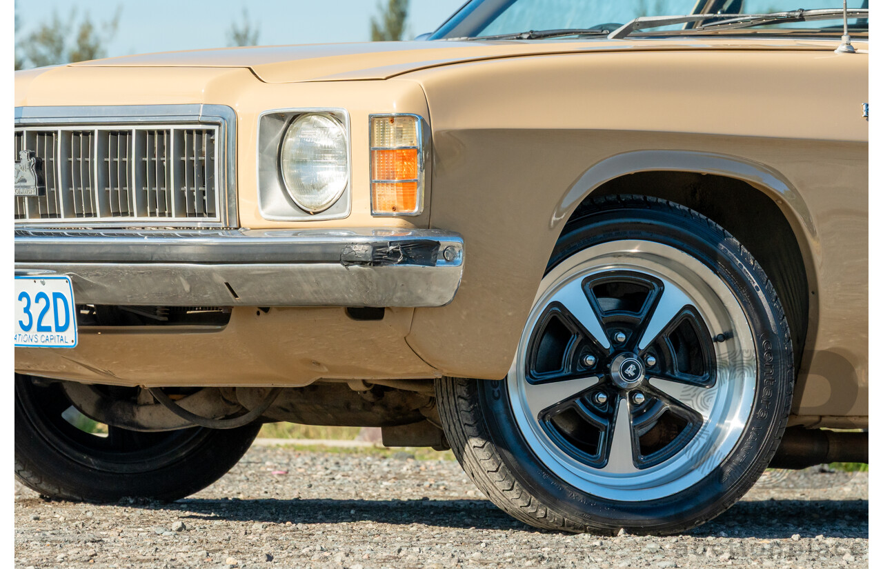 6/1977 Holden HX Kingswood 4d Sedan Buckskin Cream / Brown LS1 V8 5.7L - Original V8 Car