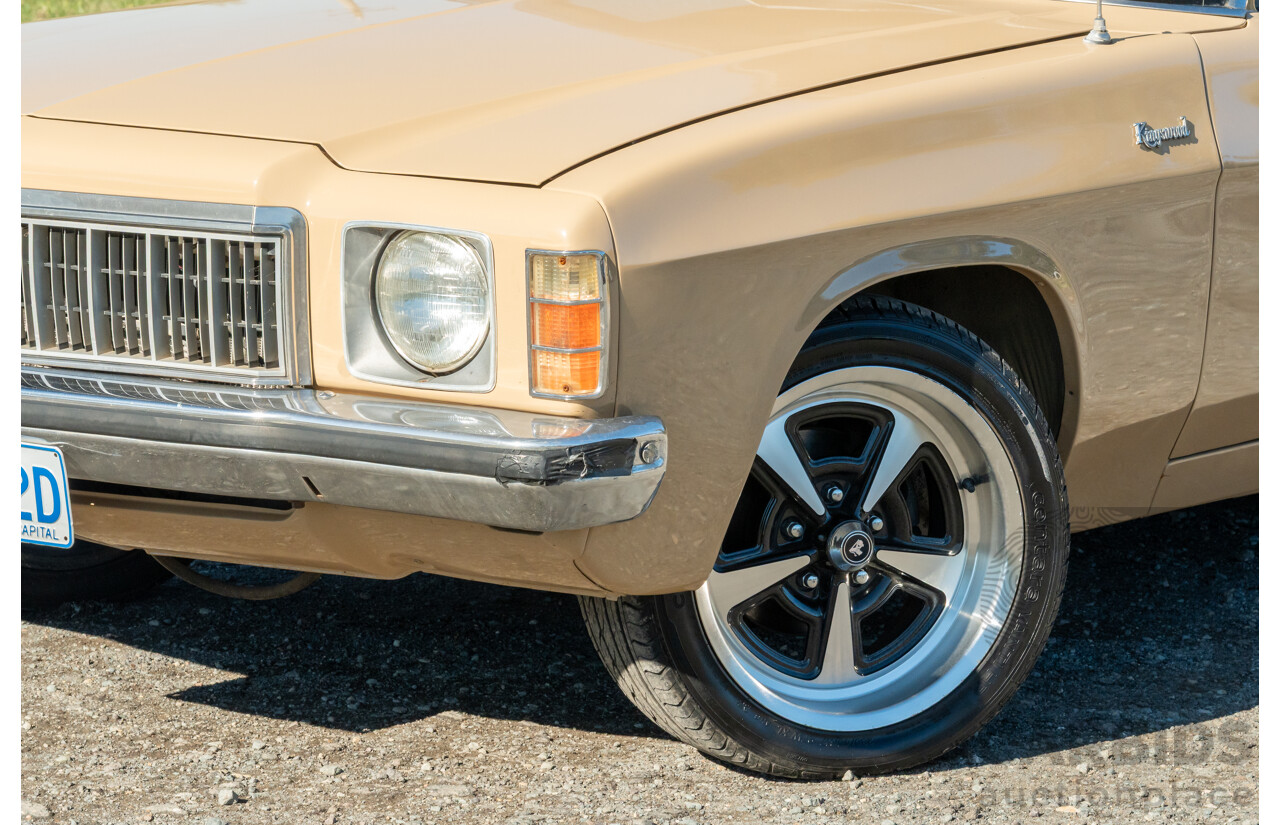 6/1977 Holden HX Kingswood 4d Sedan Buckskin Cream / Brown LS1 V8 5.7L - Original V8 Car