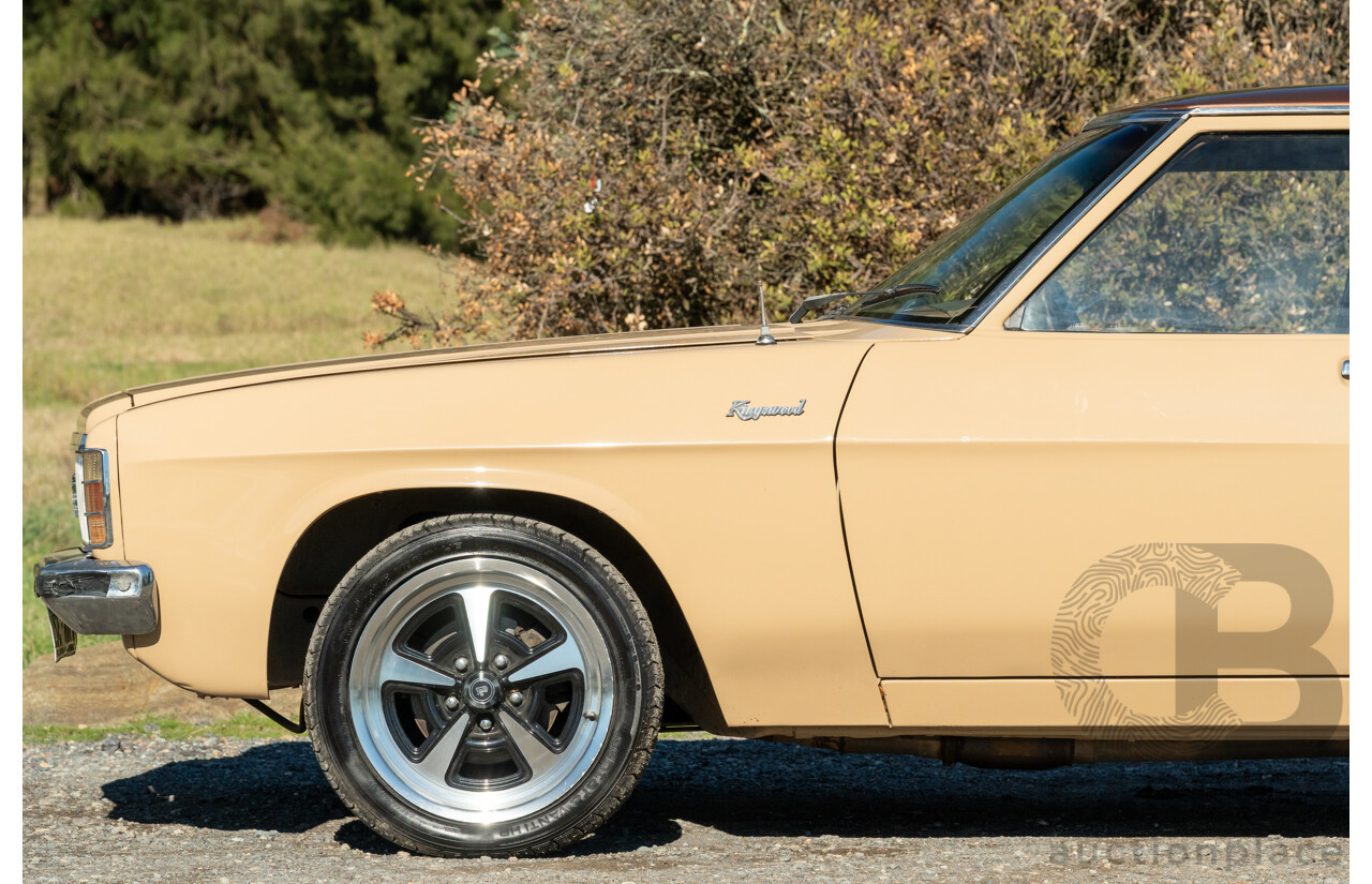 6/1977 Holden HX Kingswood 4d Sedan Buckskin Cream / Brown LS1 V8 5.7L - Original V8 Car