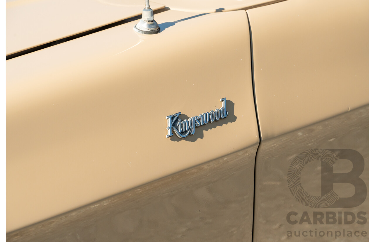 6/1977 Holden HX Kingswood 4d Sedan Buckskin Cream / Brown LS1 V8 5.7L - Original V8 Car