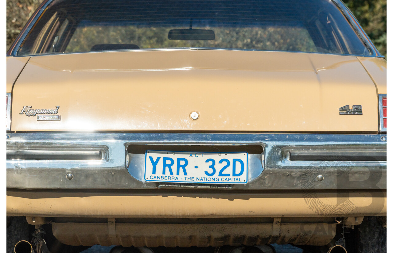 6/1977 Holden HX Kingswood 4d Sedan Buckskin Cream / Brown LS1 V8 5.7L - Original V8 Car
