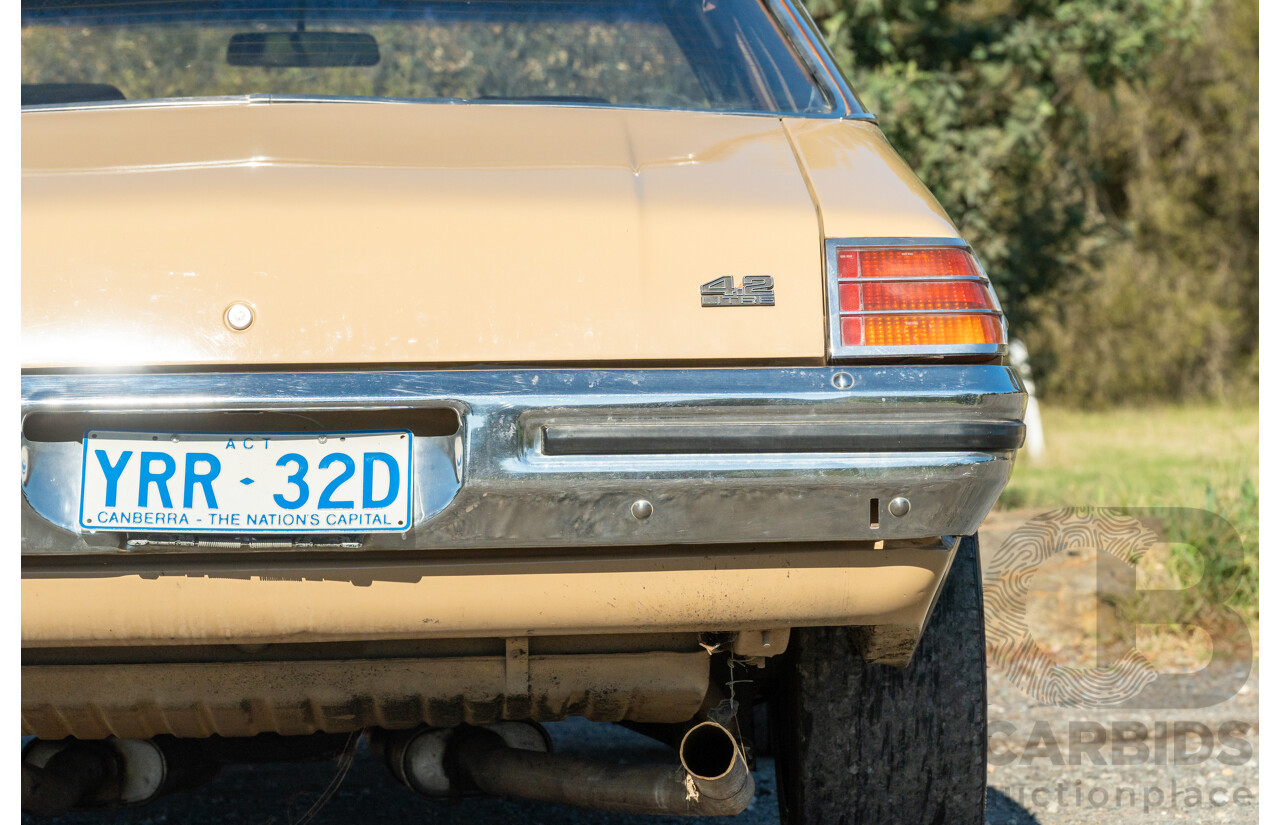6/1977 Holden HX Kingswood 4d Sedan Buckskin Cream / Brown LS1 V8 5.7L - Original V8 Car
