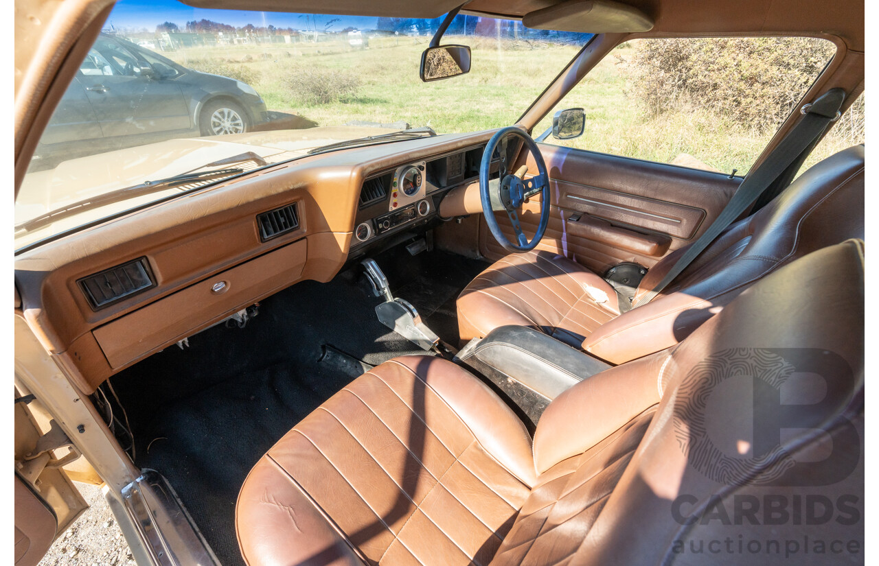 6/1977 Holden HX Kingswood 4d Sedan Buckskin Cream / Brown LS1 V8 5.7L - Original V8 Car